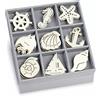 Knorr Prandell cArt-Us 10.5 x 10.5 cm Scatola di Legno con Ornamenti Ocean Paradise, Naturale