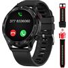 Bebinca Smartwatch Uomo Chiamate e WhatsApp 1.3 Orologio Smartwatch Bluetooth Call VIVAVOCE 7/24 Frequenza Cardiaca 1GB Memoria MP3 Altoparlante Bluetooth 5ATM Impermeabile(Nero)