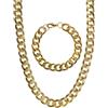 W WIDMANN MILANO Party Fashion WIDMANN GANGSTER / RAPPER PIMP SET (gold necklace & bracelet) -