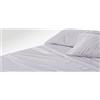 BURRITO BLANCO T1202 Set di Lenzuola alberghiere Grigio Cotone T12, Ancho de 135 cm