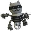 GLORIA LO MEJOR PARA TU MEJOR AMIGO Stuffed Dog GLORIA - Taglia 21 cm - Teddy Brutus - Toy Dog - Peluche con Suono - texture morbida - Altamente resistente - Ideale per cani di grossa taglia - colore grigio/nero