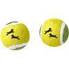 Bubimex Pallina da Tennis per Cani, Confezione da 2 Pezzi, Giallo e Verde, 6.5 cm