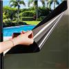 Zindoo Pellicola per Vetri Finestre Niente Colla Protezione della privacy Pellicola Specchio da Finestra 99% Anti-UV Controllo del Calore Nero Argento 59.5 * 400cm