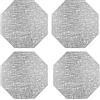 Spldsun 4 Pezzi Tovagliette Scavate, Tovagliette Metalliche Tovaglietta da Tavola Antiscivolo Tappetini Isolanti in PVC Sottobicchieri, per Tavolo, Pranzo, Cucina