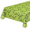 emmevi Tovaglia Antimacchia Cotone Plastificata Proteggi Tavolo Fiori Vettoriali MOD.CINZ38D 135x180 Verde