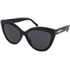 Jimmy Choo Sinnie/G/S 807/IR | Occhiali da Sole Graduati o Non Graduati | Plastica | Cat Eye, Ovali / Ellittici | Nero | Adrialenti