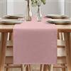 ARVOV Runner da tavolo primaverile moderno, lavabile, effetto lino, impermeabile, per sala da pranzo, feste, vacanze, decorazione, colore: rosa antico, 40 x 140 cm