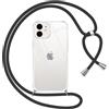 Pnakqil Cover per iPhone 11 con Cordino, Trasparente Custodia con Laccio Tracolla Cellulare Girocollo Collana Protettiva per iPhone 11 6.1 Pollici, Nero