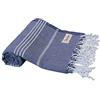 Bersuse 100% Cotone - Anatolia - Asciugamano Turco Telo Mare - Blu Scuro