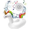 Music Hero Floating Speaker wireless impermeabile, cassa audio 3W con gonfiabile a forma di fenicottero, altoparlante per piscina, vasca e feste, mini pompa e cavo di ricarica inclusi, rosa, unica