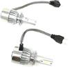Car Passion Coppia kit lampade luci LED auto moto fari COB H7 C6 7600LM 36W 6000K headlight luce bianca lampadine bulbi automobile