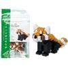 nanoblock Bandai - Nanoblock - Panda Rosso - Red Panda - Mini personaggio a mattoncini - Gioco di costruzione - Kit di costruzione di animali panda in stile pixel - NBC194