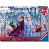 Ravensburger - Puzzle Frozen 2, Idea Regalo per Bambini 3+ Anni, Gioco Educativo e Stimolante, 2 Puzzle da 12 Pezzi, 26x18cm
