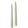 Cereria Di Giorgio - 10 Candele Coniche - Diametro 2,2 cm Altezza 25 cm - Colore Tortora - Durata 7 Ore - Standard per candelabro