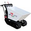 Seven Italy Motocarriola cingolata Seven Italy T500HD GX-E - Cassone dumper idraulico - Portata 500 kg