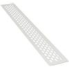 sossai® Griglia di ventilazione in alluminio - Alucratis (1 pezzo) | Rettangolare - dimensioni: 48 x 6 cm | Colore: bianco | areazione