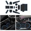 CDEFG Tappetino Antiscivolo per Ford Fiesta ST Mk8 Antipolvere Tappetini in Gomma per Interni Auto Accessori (Blu)