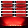 VIGORFLYRUN PARTS LTD 10x 3.8 6 LED Luce Laterale da Camion Indicatore LED Lampada di Posizione, per 12V Rimorchio Camion Furgone Rimorchi Auto Trattore Camper SUV - Ambra