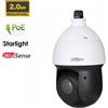 Dahua telecamera dome IP POE IR100M 2MP Starlight PTZ 25x - IPC-SD49225XA-HNR (4,8-120mm)