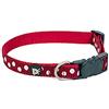 Petface - Collare per cani con stampa a pois bianchi, misura piccola, colore: ciliegia