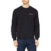 Champion Classic Small Logo Crewneck Sweatshirt, Felpa Uomo, Nero, S