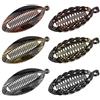 LUTER 6 pezzi 14 cm Banana Fermagli per Capelli Forma di Pesce Resina Pinze per Capelli Morsetto Donna Accessori per Capelli (2 Stili, 3 Colori)