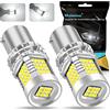 Maimiao UPXSXT 2Pcs 1157 p21/5w bay15d Lampadina del freno a LED, 12-24V 3400LM 2016 89 SMD Bianco Lampadina di ricambio impermeabile per auto super luminosa per Luci posteriori, luci di marcia diurna