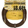 Fender Paramount 186 Acoustic Instrument Cable Brown Cavo 55m