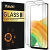 Vauki Set di 2 vetri temperati per Samsung Galaxy A33 5G/A22/M22/M32 4G, protezione schermo in vetro HD, trasparente, durezza 9H, ultra resistente, anti graffio, con trasparenza al 99% senza bolle