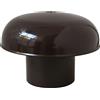 First Plast CDV80M Cappello di Ventilazione Testa Esalatore, senza rete, Marrone, diametro interno 80 mm