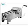 Insaccatrice per Salsiccia SALUMI inox da tavolo, 2 Velocita' manuale con cilindro orizzontale, capacit 14 litri,in dotazione 3 imbuti in ABS diametro 8 - 16,5 e 23,5 mm, dim. mm 1550x450x450h