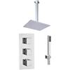 Keenware KBV-013 - Kit da soffitto con valvola a scomparsa a due uscite, cromata