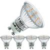 EACLL Lampadine LED GU10 4.7W 2700K Equivalenti a Alogena 70W, Pacco da 4, 535 Lumen Luce Bianco Caldo, Faretti AC 230V Senza Sfarfallio, Angolo a Fascio 120° Spot, Non Dimmerabile Lampade Riflettore