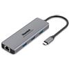 Hamlet Docking station Hamlet Usb-c 85w Grigio [HDKC-PD200U]