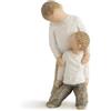 Willow Tree Fratelli Resina, Design di Susan Lordi, Naturale, 3.81 x 3.81 x 12.7 cm