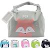 Hillylolly Borsa Frigo Piccola Pranzo Bambini, Sacca per Merenda Scuola, Porta Merenda Yogurt Bambina, Lunch Bag Bambini, Sacchetti Pranzo Riutilizzabili, Mini Borsa Termica, Cartoni Animati (Volpe)