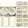 Calendari illustrati avoriati Antiche Mappe 31 x 52,5 cm personalizzate o neutre