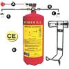 Anaf Antincendi Estintore Firekill con pressostato 6 kg - 1 PZ - 31.519.16 - 3151916