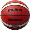 Molten BG1600 - Pallone da basket per interni ed esterni, in gomma, misura 6, arancione/avorio, adatto per ragazzi di età 12, 13, 14 anni e ragazze 14 anni e adulti