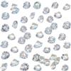 Hakacc 500 pezzi di diamanti decorativi glitterati, 10 mm, brillanti, diamanti di vetro, pietre di cristallo trasparenti, ideali come decorazione per matrimoni