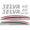 ADESIVI SELVA BARRACUDA 40 XS MOTORE FUORIBORDO KIT COMPLETO