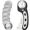 Headley Tools Taglierina con lama rotante da 45 mm (confezione da 7) per quilting, tessuti e per lavori artistici Nero