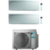 Daikin Climatizzatore Daikin Dual inverter 9+9 NEW EMURA 2MXM50A+FTXJ25AW+FTXJ25AW bianco