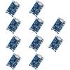 ZkeeShop 10Pcs 5V 1A Micro USB Charging Module 18650 Lithium Battery Charger Board with Protection Function