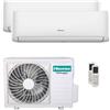 hisense Condizionatore Hisense Hi-Comfort dual split 12000+12000 BTU inverter A++ wifi unità esterna 6,3 kW codice prodotto 3AMW62U4RJC-CF35MR04G-2