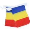 AZ FLAG Ghirlanda 6 Metri 20 Bandiere Romania 21x15cm, Bandiera Rumena 15 x 21 cm - Festone Bandierine