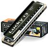 East top Lucky 13 Bass Plus Blues Armonica 13 Fori Arpa Diatonica Bocca Organo Professionale Richter armonica C chiave per Adulti