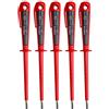 H + H WERKZEUG H+H Tool 45900 5 x 45900 Eurotester/tester di tensione/tester di fase fino a 250 V GS testato secondo VDE 0680 Made in Germany, rosso/nero, 190 mm
