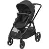 Maxi-Cosi Zelia 3 Luxe - Passeggino 2 in 1, da 0 a 4 anni, fino a 22 kg, reclinabile, reversibile, con una mano, cestino per la spesa XXL, colore: nero