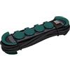 Unitec Ciabatta elettrica con 4 interruttori, IP44, H07RN 3,0 m, nero/verde